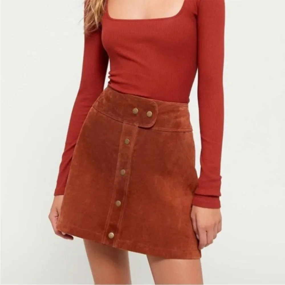 Urban Outfitters Cardiff Suede Mini Skirt Size S